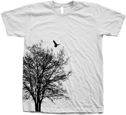 Tree T-shirt, Men&#39;s T-shirt, Unisex T-shirt, Screen Print, Crew Neck, 100% Cotton, Tree Shirt, White T-shirt, Short Sleeve