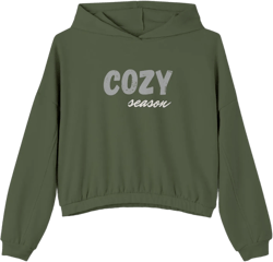 Women&#39;s Cozy Season Cinched Bottom Hoodie, Casual Wear, Fall Fashion, Comfortable Hooded Sweatshirt, Trendy Gift for Her, Autumn Outfits