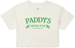 Paddy&#39;s Irish Pub Crop Top, It&#39;s Always Sunny, Philadelphia, Funny, St. Patrick&#39;s Day Top, Trendy, St. Patty&#39;s Party Shirt