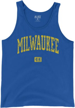 Milwaukee 414 Tank Top | Area Code 414 Sleeveless Shirt for Men and Unisex | Vintage Style Milwaukee Print | Summer Gift Idea