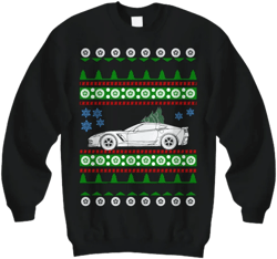 Corvette C7 Ugly Christmas Sweater green tree Sports Car Race Chevy Holiday Sweatshirt chevy chevrolet hot rod gift shirt v8 ls engine v3
