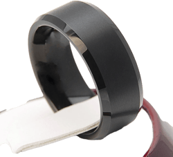 Black Tungsten Carbide Ring Brushed Satin Wedding Bridal Band Men Women 8MM Sizes 5 to 15 Husband Wife Love Gift Engraved Service Available