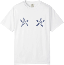Starfish Nip Tee, Salty Babe Graphic Shirt, Funny Beach Starfish T-Shirt, Oversized Coastal Summer Top, Mermaidcore Vacation Tee, Star Fish