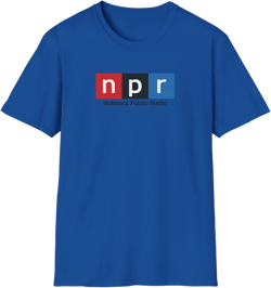 Modern NPR Logo T-Shirt - Public Radio Graphic Tee - National Public Radio Fan Shirt for Podcast and News Lovers - Save NPR