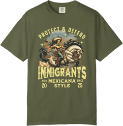 Protect Immigrants Shirt Western Mexicana Graphic Tee Latina Political Protest Tshirt Abolish Ice Anti Trump FDT Shirt Immigration Rights