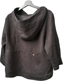 LINEN HOODIE SHIRT / Linen womens sweatshirt/ linen ladies jumper/Women hoodie /20 colors