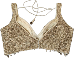 Golden Readymade Heavy Beaded Blouse Designer Saree blouse Cocktail Party Wedding Indian Bridal Sari Choli Crop Top Skirts Bridesmaid Blouse