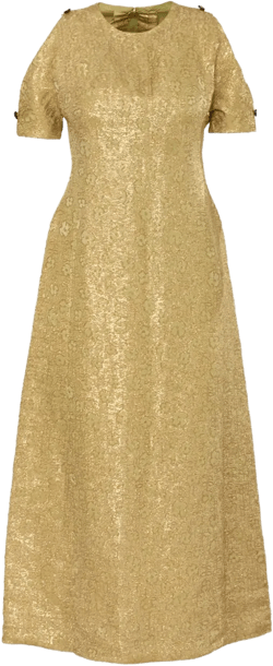 1960s pre-owned brocade maxi dress