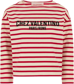 striped jersey T-shirt