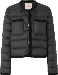 Moncler Women's Black Gencay Quilted Shell Down Jacket