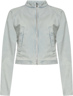 Alaïa Women's White Denim Jacket
