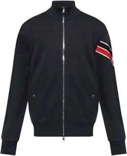 Jacket With High Collar And Full Zip Closure In Black