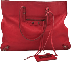 Papier leather handbag