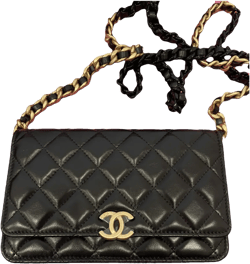 Wallet On Chain leather crossbody bag