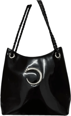 Panthère leather handbag