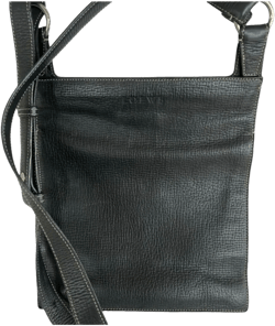 Midnight leather crossbody bag