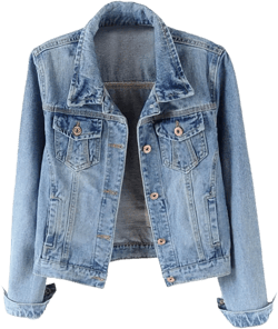 Kedera Womens Basic Button Down Vintage Black Long Sleeves Denim Jean Jacket Jacket for Women Large Light Blue