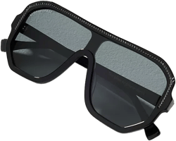 Transparent Flat Top Polarized Aviator Sunglasses