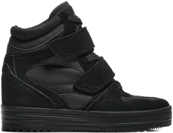 High-top sneakers with inner wedge