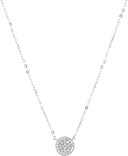 Nadri Small Circle Pendant Necklace, 14"