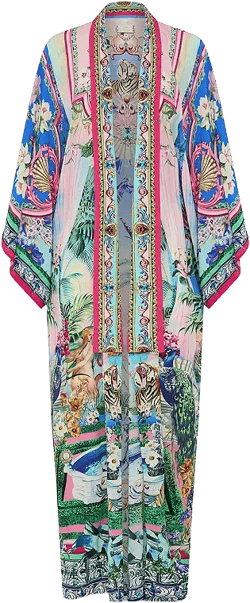 Camilla Silk Kimono Swim Cover-Up