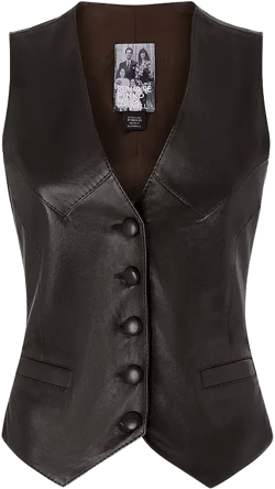 PINKO Grips Leather Vest