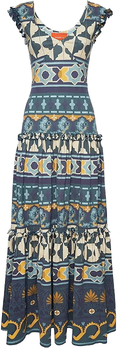 La DoubleJ Pimento Dress (Placee) Casareale Barre' Pla Emerald