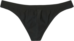 Coyote Jocks Men's Black Logo Thong Swimsuit