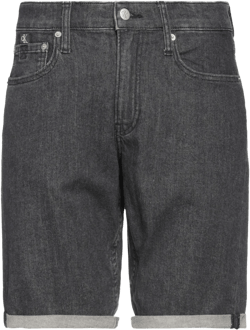 Calvin Klein Men's Gray Denim Shorts Cotton, Elastane