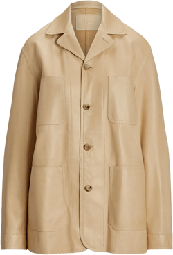 Ralph Lauren Women's Natural Leather Adrianna Jacket