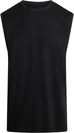 Skims Men's Black Relaxed Sleeveless Shirt