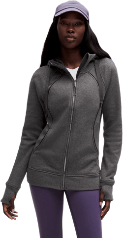 lululemon Women's Gray Scuba Full-Zip Hoodie