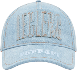 Ferrari Women's Blue X Charles Leclerc Denim Baseball Cap