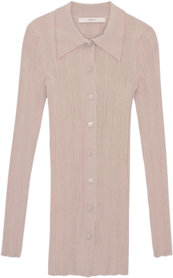 Remain Women's Pink Ribbed Cardigan