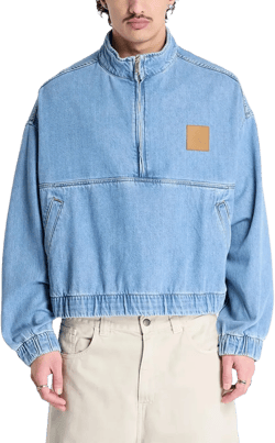 Calvin Klein Men's Blue Cotton-Blend Denim Jacket