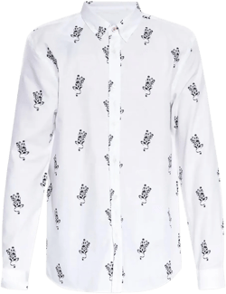Paul Smith Men's White Graphic-Print Shirt