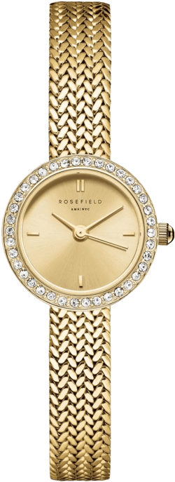 ROSEFIELD Women's Metallic Mini Small Edit Tone Stainless Steel Bracelet Watch 20.4mm
