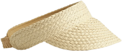 COS Women's Natural Woven Paper Visor