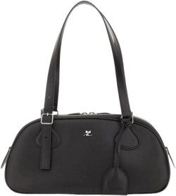 Courreges Women's Black Shoulder Bags With Adjustable Strap And Top Handle