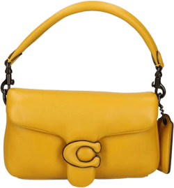 COACH Women's Yellow Mini Pillow Tabby Crossbody Bag