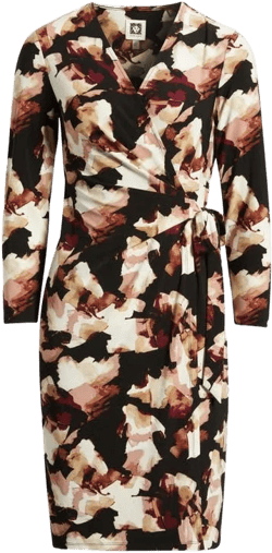 Anne Klein Women's Abstract Print Wrap Dress