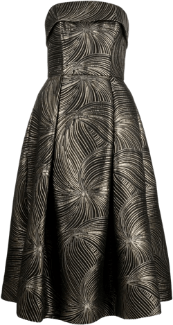 fold-pleat midi dress