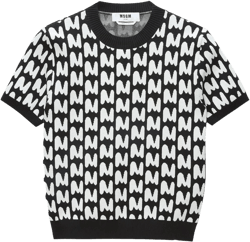 jacquard-logo print shirt