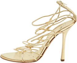 120mm strapped heeled sandals