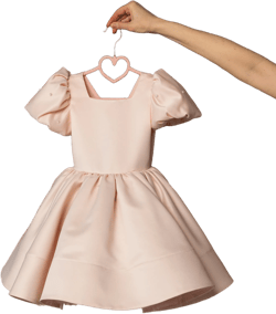 Blush Flower Girl Dress with Pearls on Sleeves, Satin Flower Girl Dress, Elegant girl Dress, Toddler Party girl dress, Fancy Birthday dress