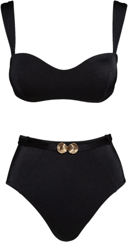 Seashell bandeau bikini set
