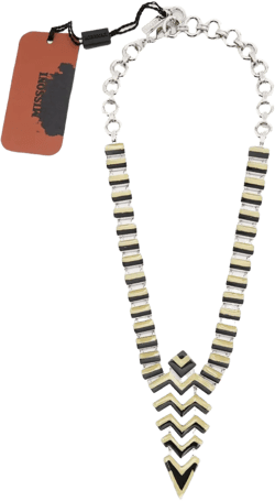 geometric enamel necklace