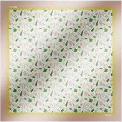 floral-print silk scarf