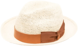 Hut leather-band straw hat
