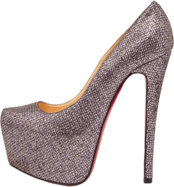 160mm glitter-detaiing platform pumps